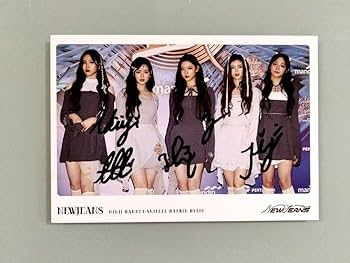 ニュージーンズ直筆サイン入りLサイズ写真…NJZ（エヌジェージー） Amazon.co.jp: 中ニュージーンズ直筆サイン入りLサイズ写真